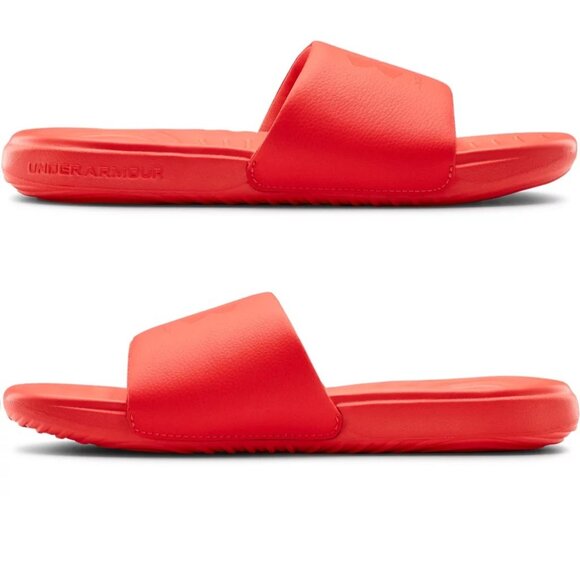 Under Armour Ansa Fixed Cushioned Comfort Sport Slide Slip-On Sandal Tangerine - Picture 2 of 9